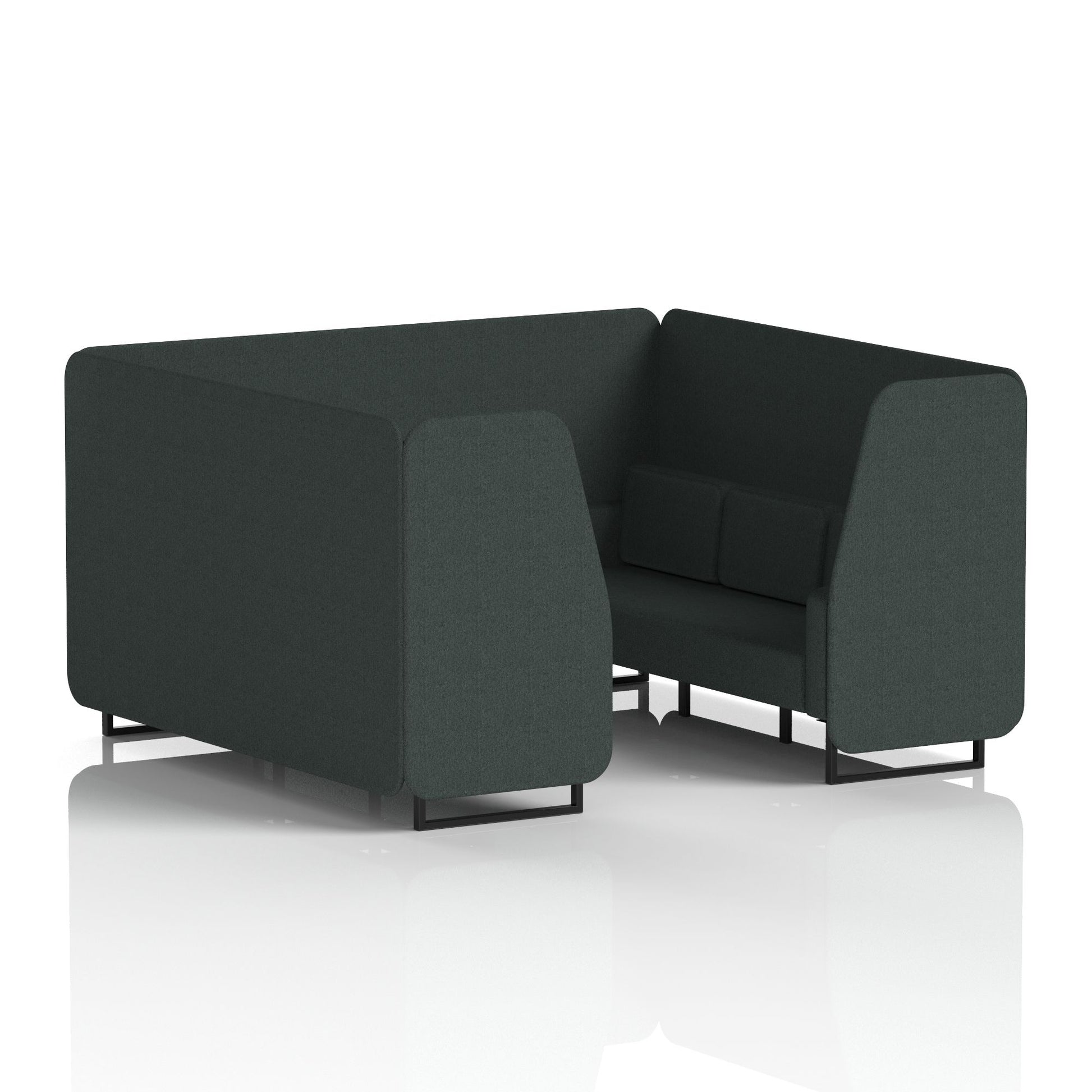 Brixworth Booth With Black Legs in Single Tone