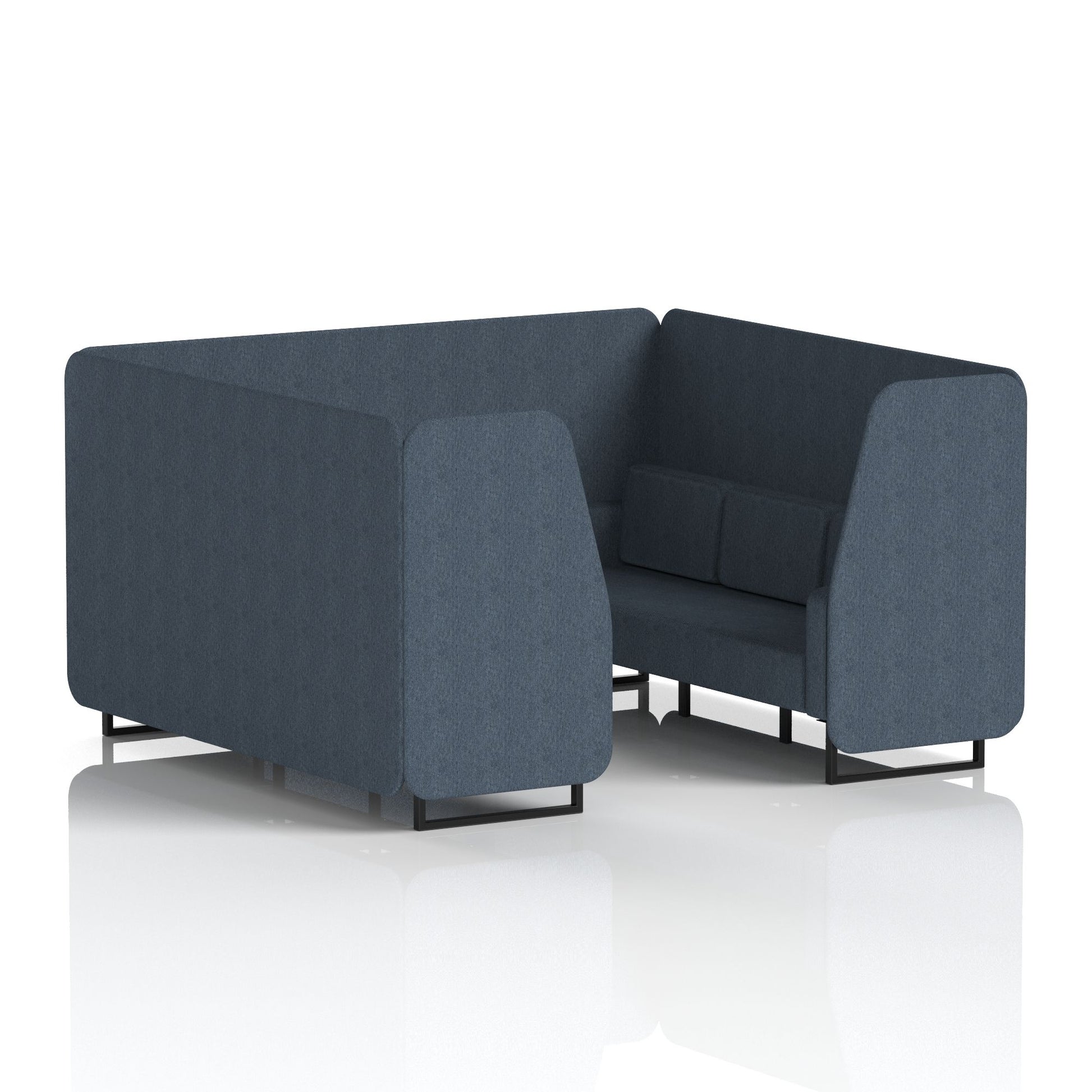 Brixworth Booth With Black Legs in Single Tone