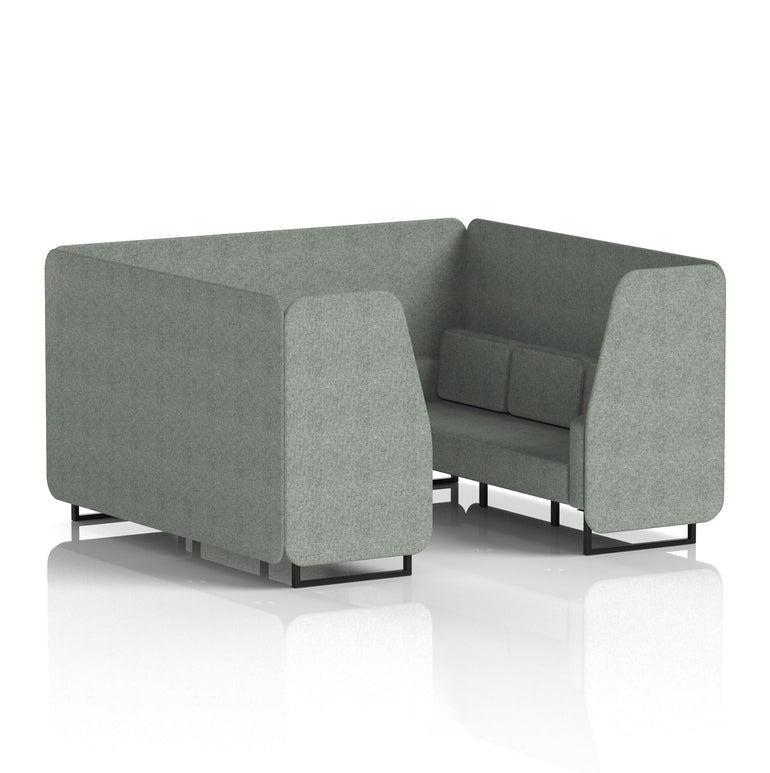 Brixworth Booth With Black Legs in Single Tone
