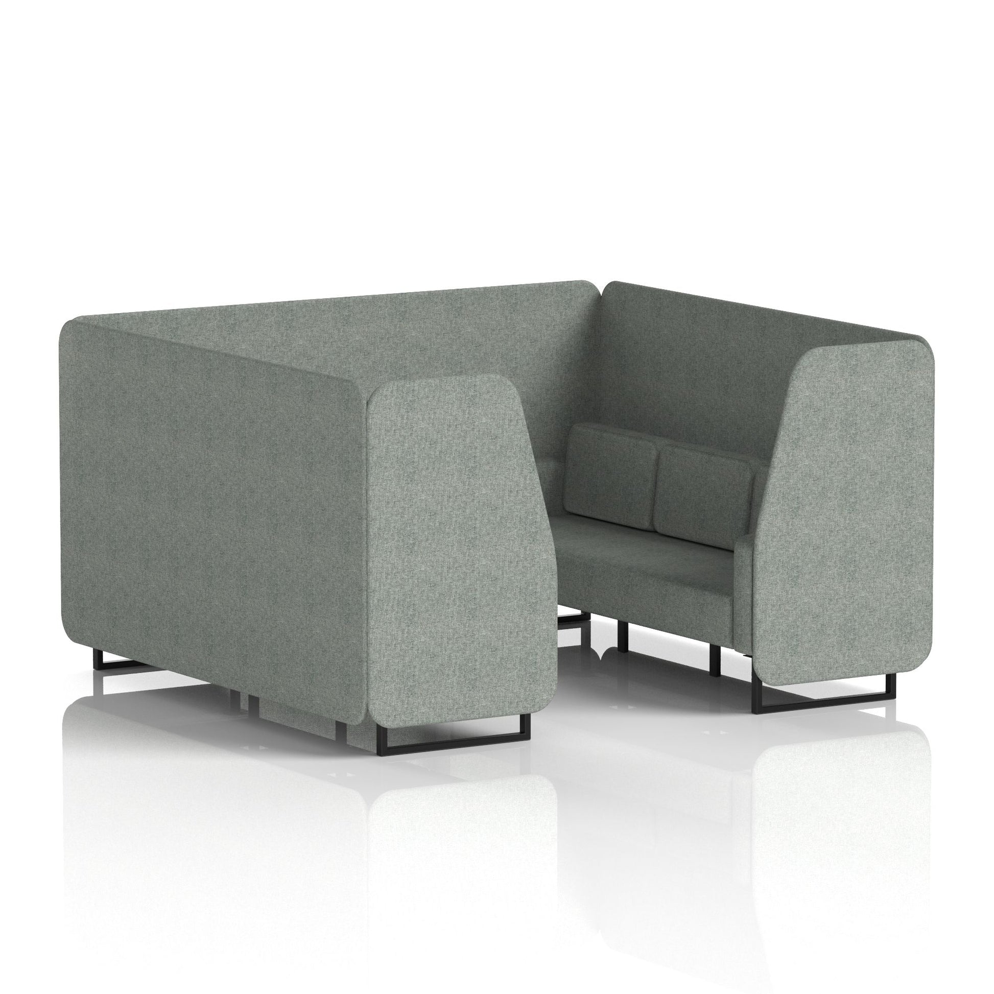 Brixworth Booth With Black Legs in Single Tone