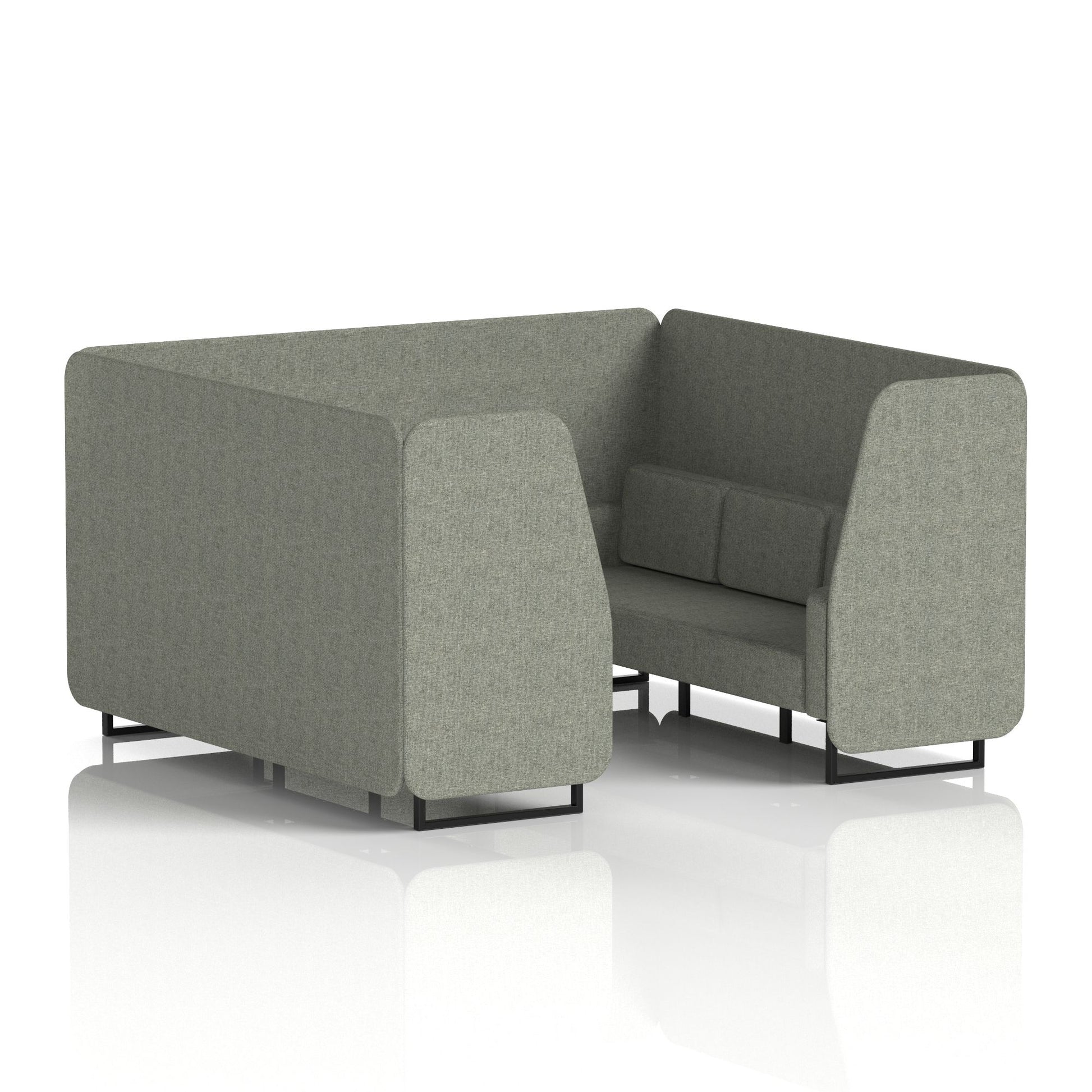 Brixworth Booth With Black Legs in Single Tone