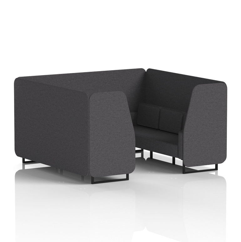 Brixworth Booth With Black Legs in Single Tone
