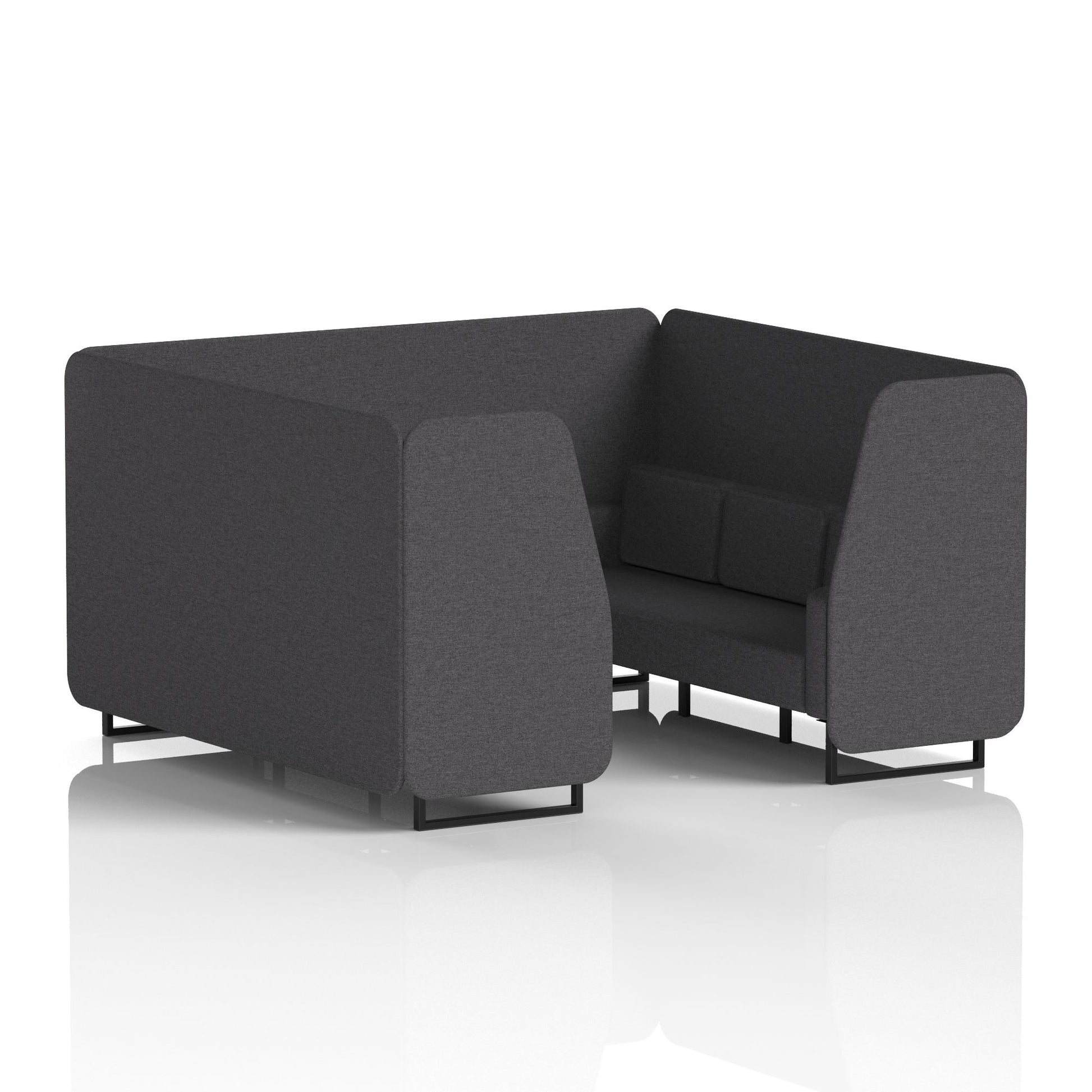 Brixworth Booth With Black Legs in Single Tone