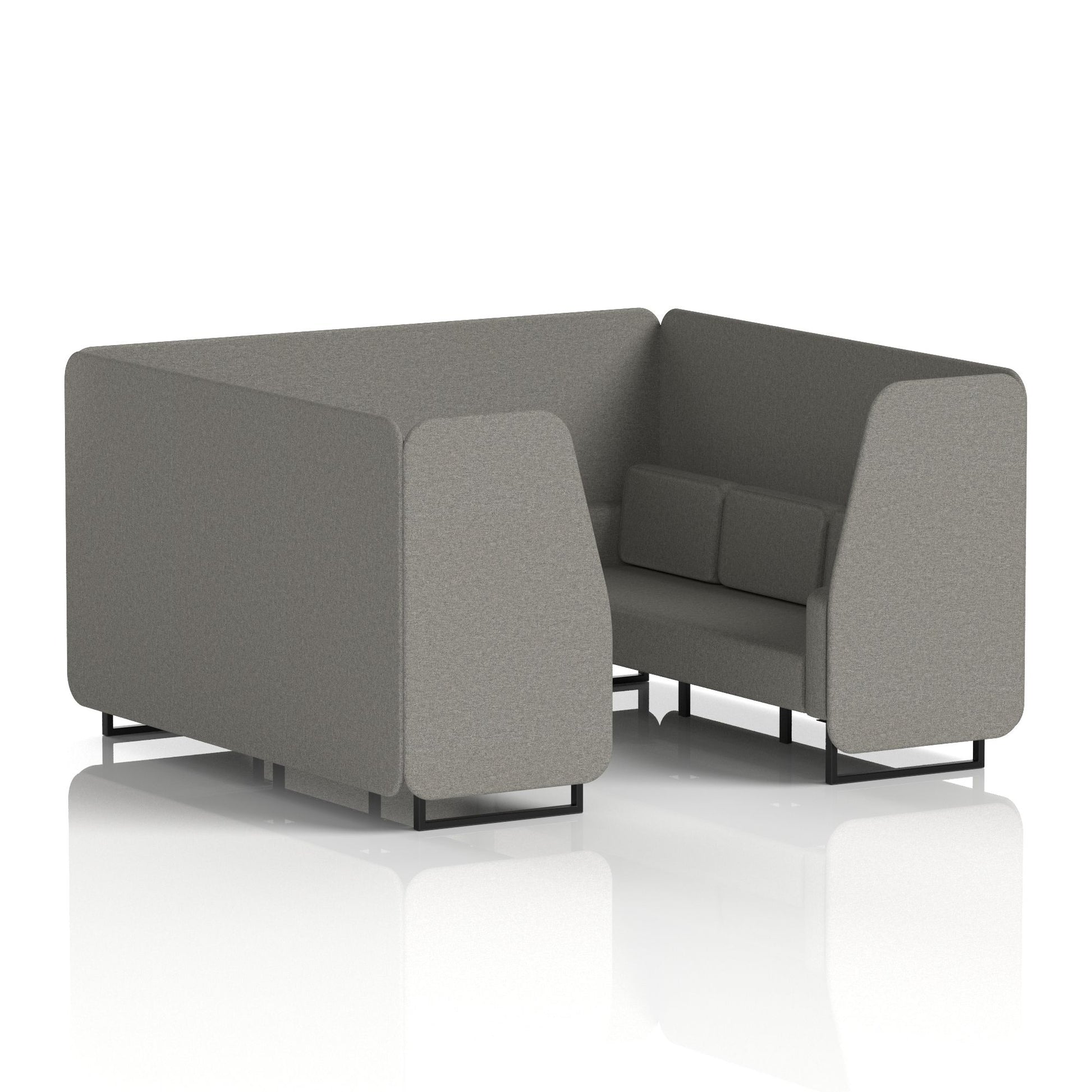 Brixworth Booth With Black Legs in Single Tone