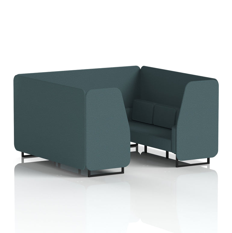 Brixworth Booth With Black Legs in Single Tone