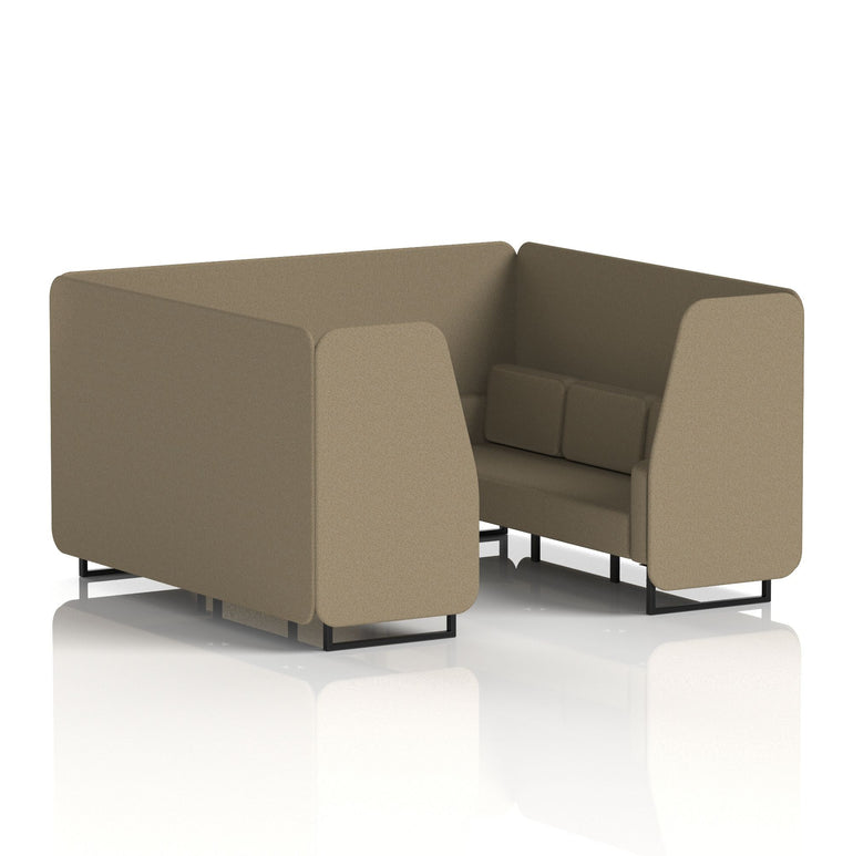 Brixworth Booth With Black Legs in Single Tone