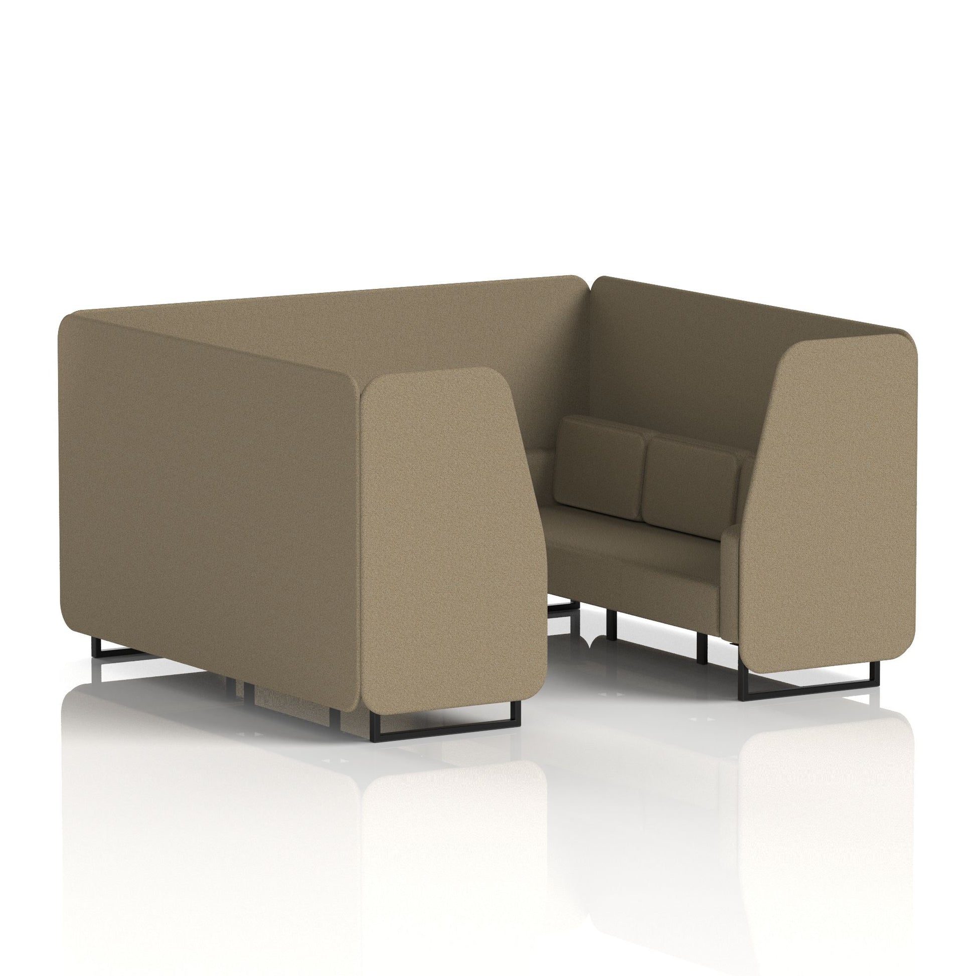Brixworth Booth With Black Legs in Single Tone