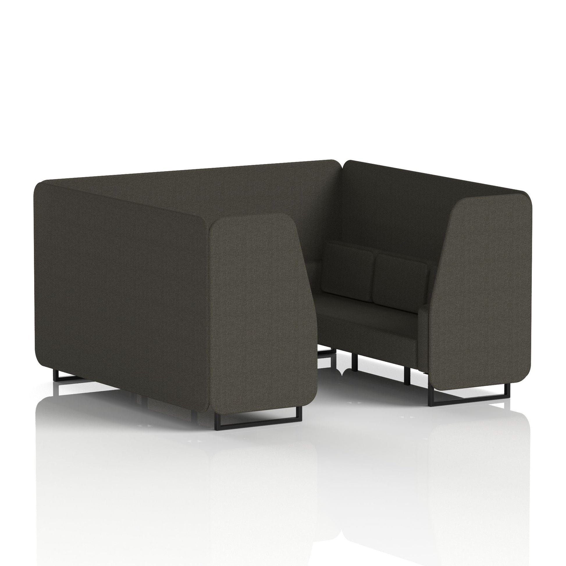 Brixworth Booth With Black Legs in Single Tone