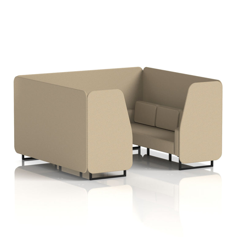 Brixworth Booth With Black Legs in Single Tone