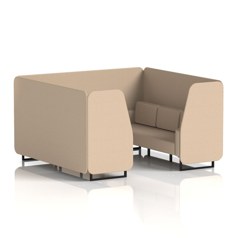Brixworth Booth With Black Legs in Single Tone