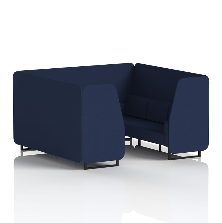 Brixworth Booth With Black Legs in Single Tone