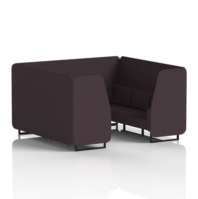 Brixworth Booth With Black Legs in Single Tone