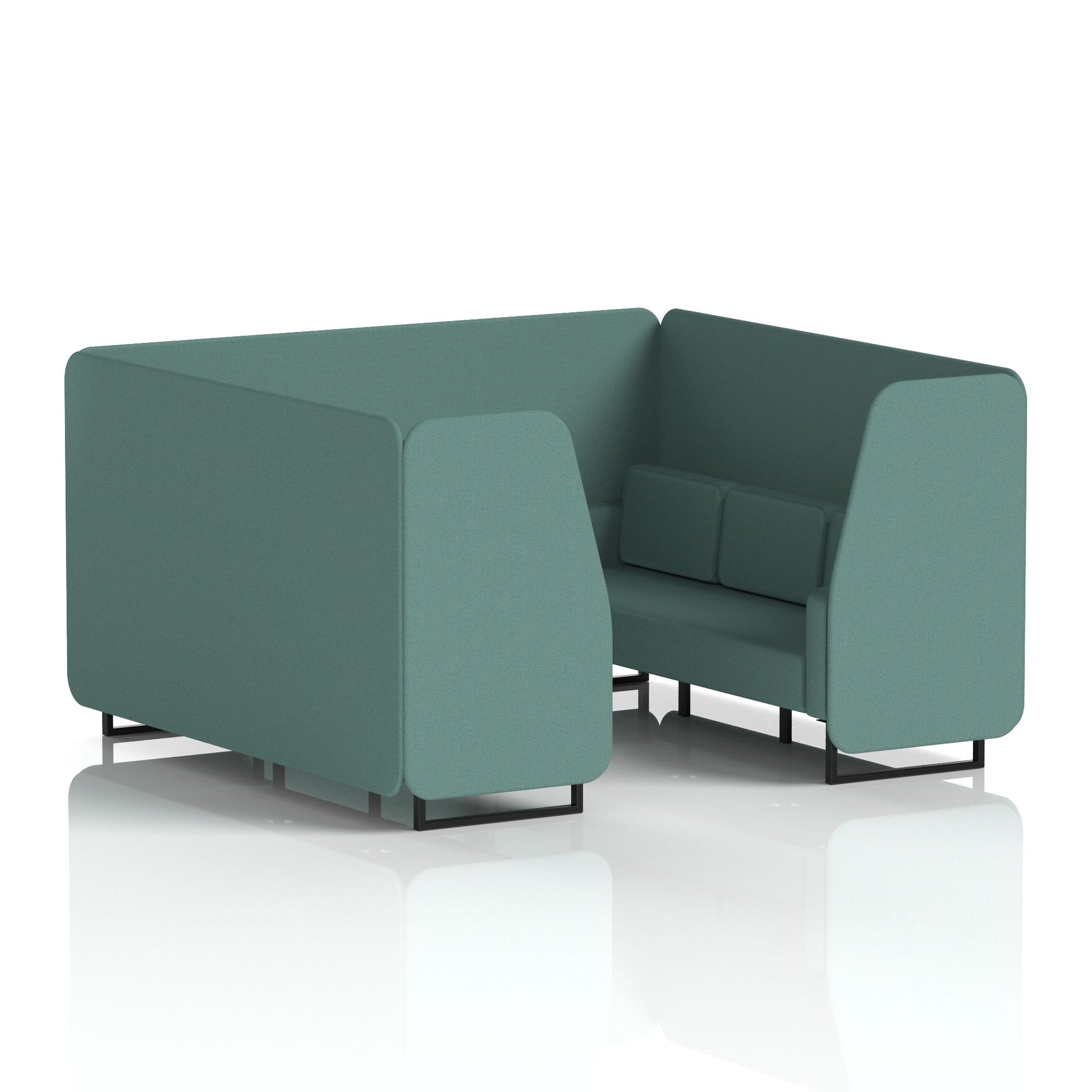 Brixworth Booth With Black Legs in Single Tone