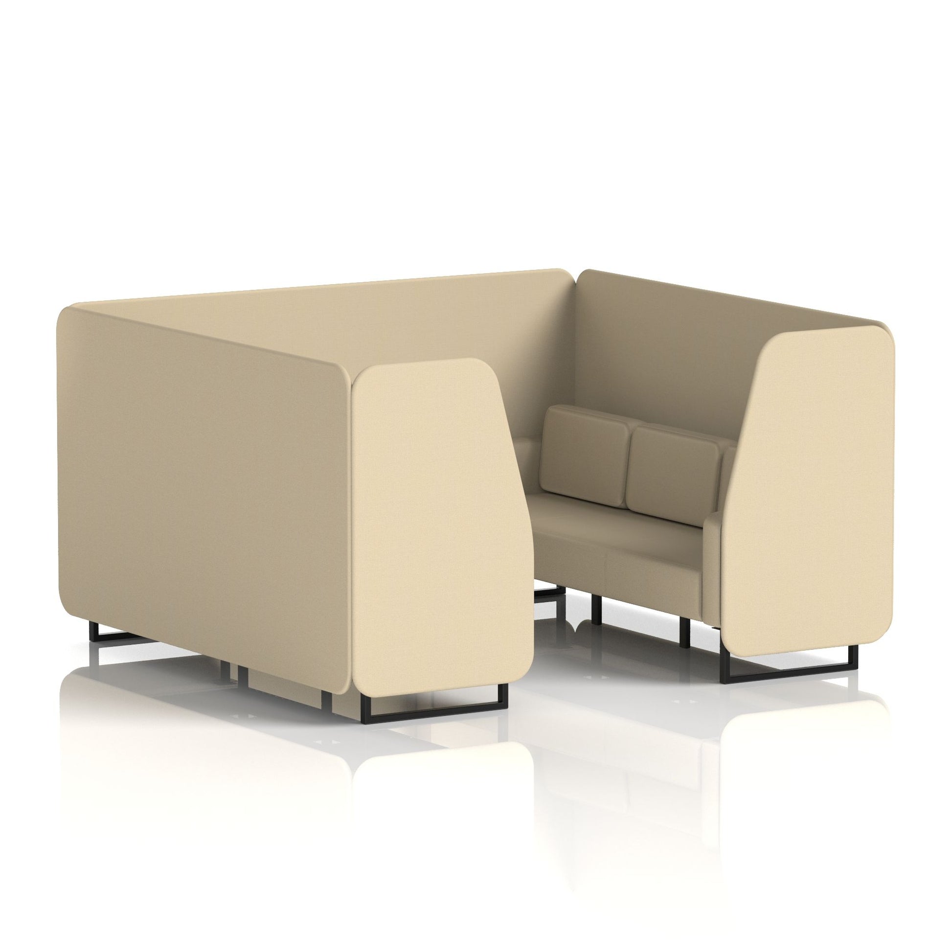 Brixworth Booth With Black Legs in Single Tone
