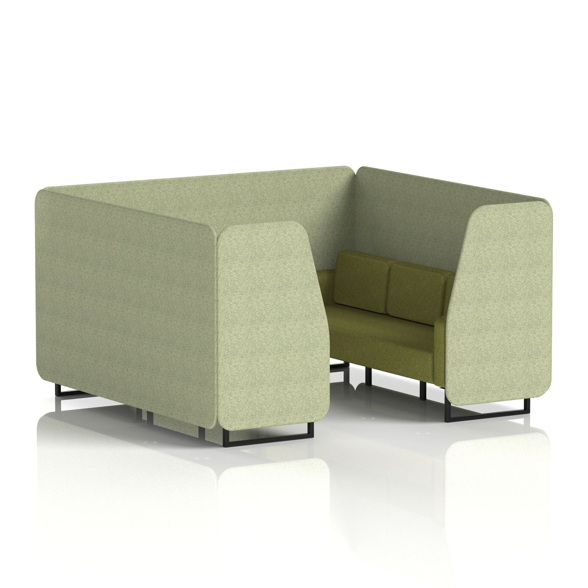 Brixworth Booth With Black Legs in Two Tone