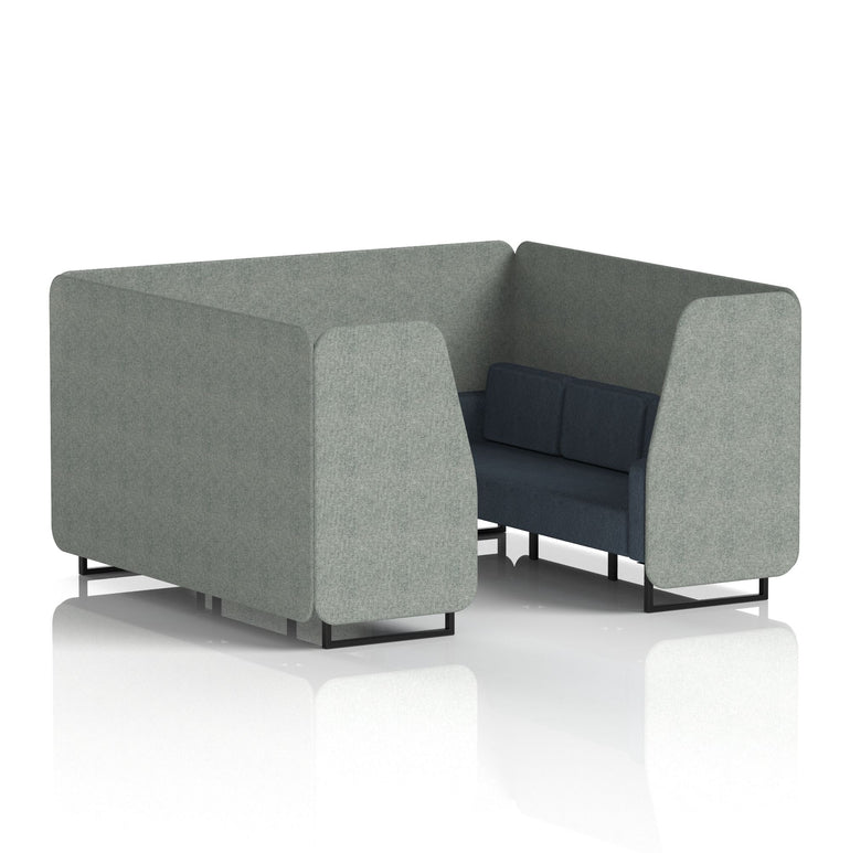 Brixworth Booth With Black Legs in Two Tone