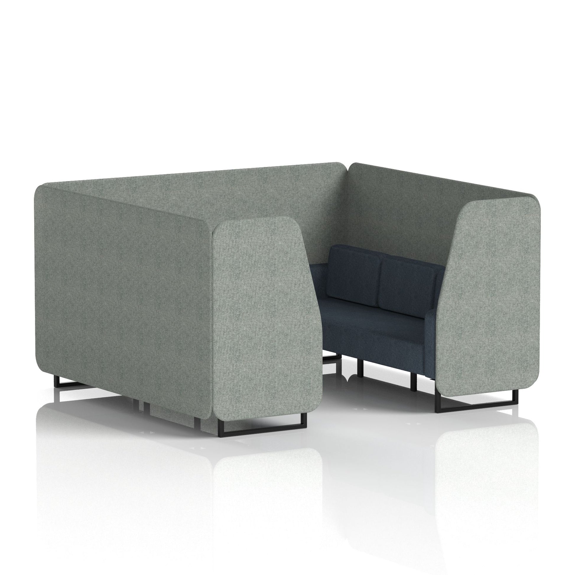 Brixworth Booth With Black Legs in Two Tone