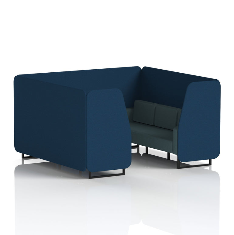 Brixworth Booth With Black Legs in Two Tone
