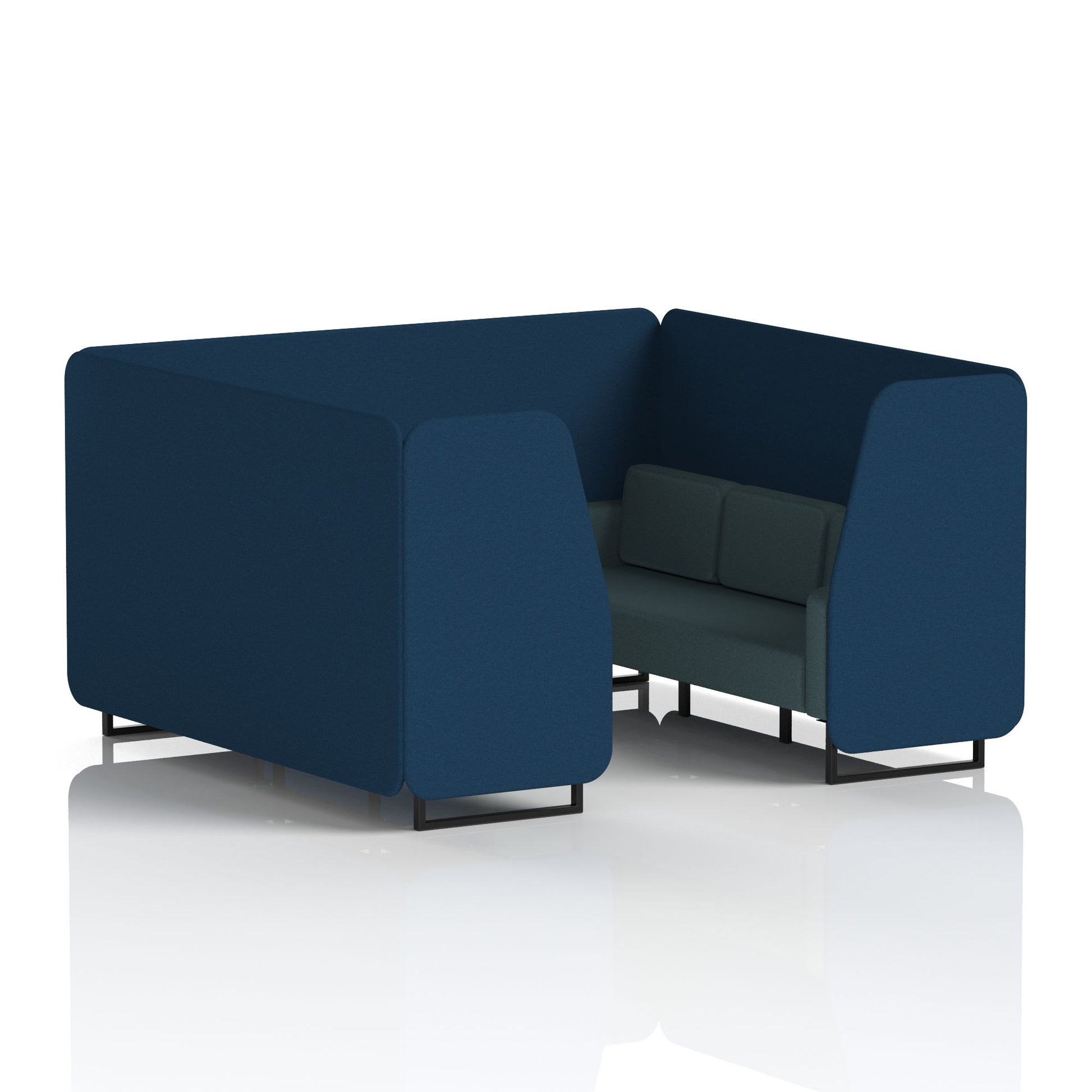 Brixworth Booth With Black Legs in Two Tone