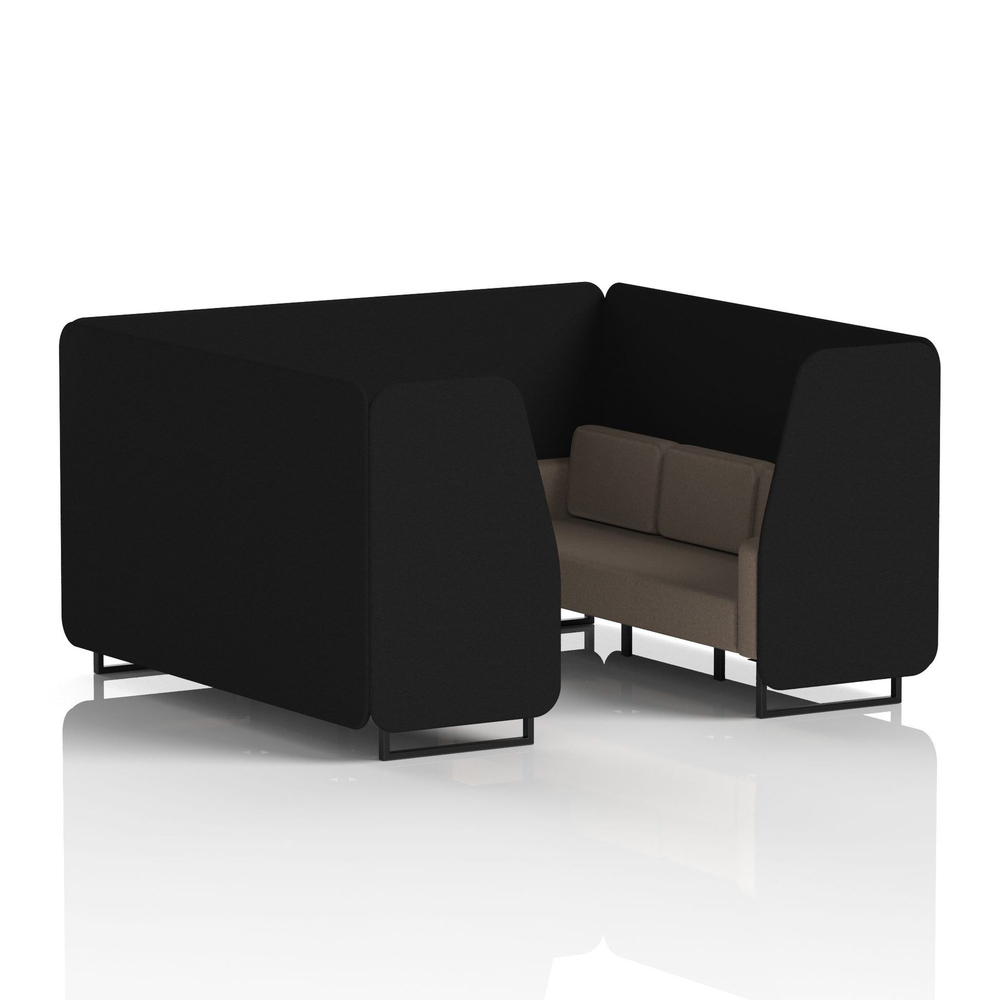Brixworth Booth With Black Legs in Two Tone