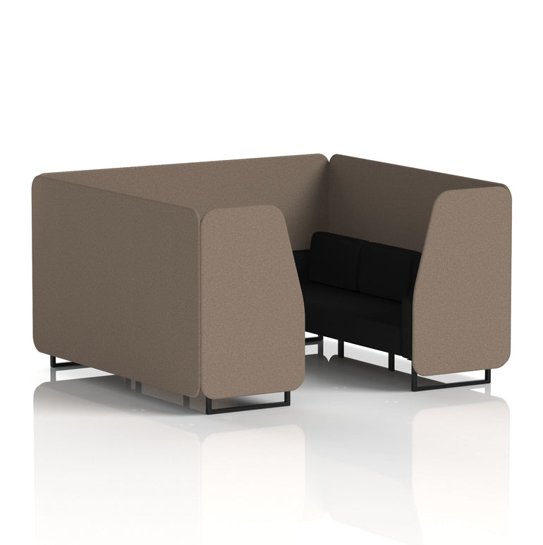 Brixworth Booth With Black Legs in Two Tone