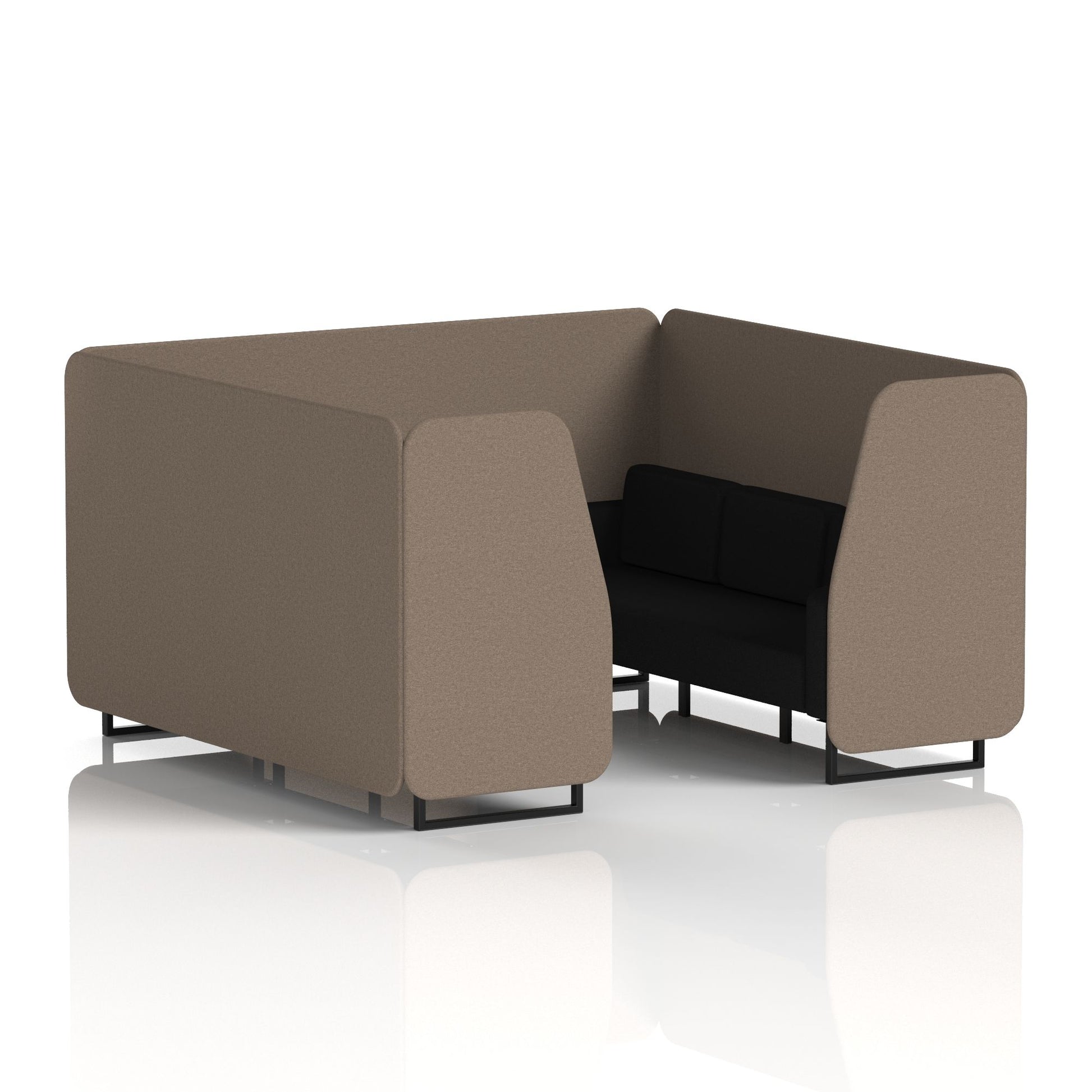 Brixworth Booth With Black Legs in Two Tone