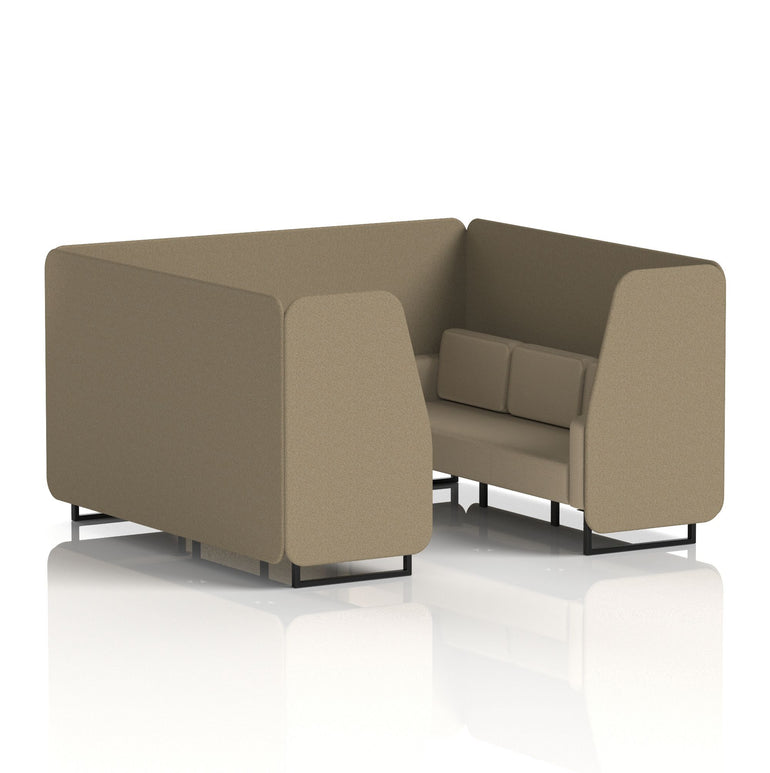 Brixworth Booth With Black Legs in Two Tone