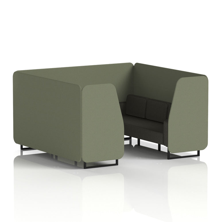 Brixworth Booth With Black Legs in Two Tone