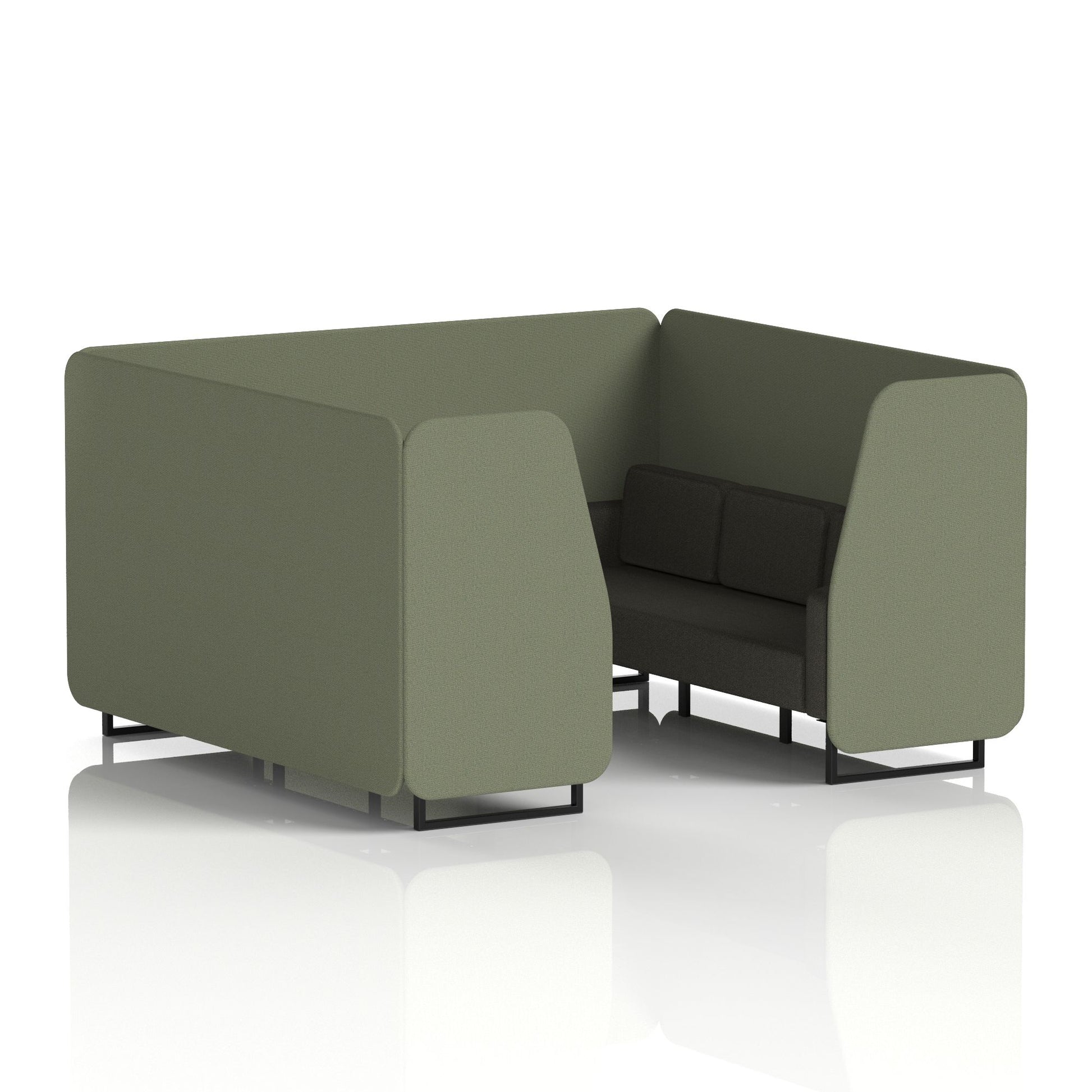 Brixworth Booth With Black Legs in Two Tone