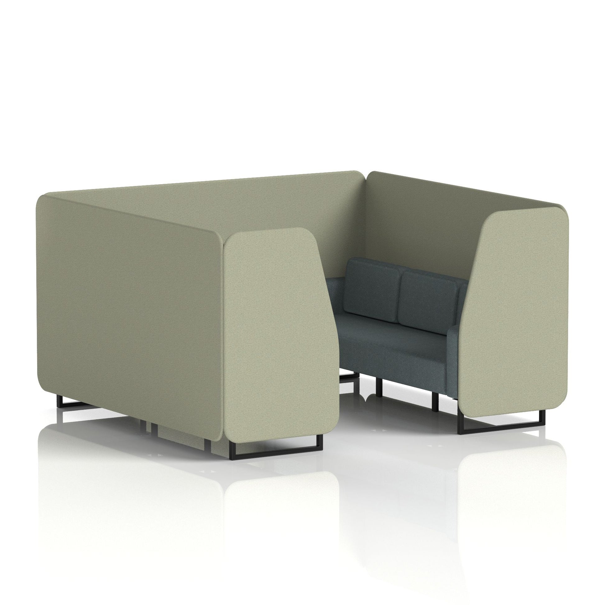 Brixworth Booth With Black Legs in Two Tone