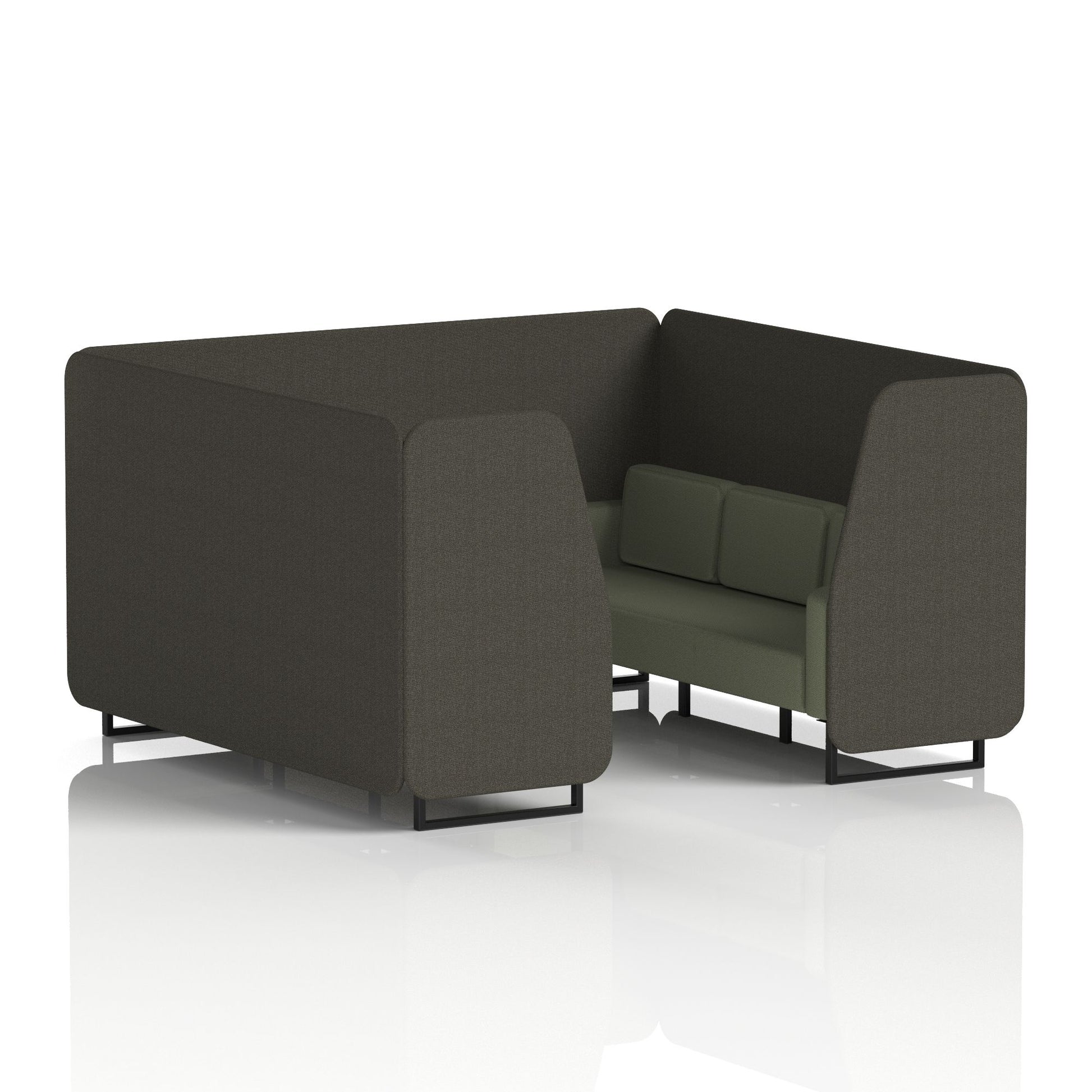 Brixworth Booth With Black Legs in Two Tone