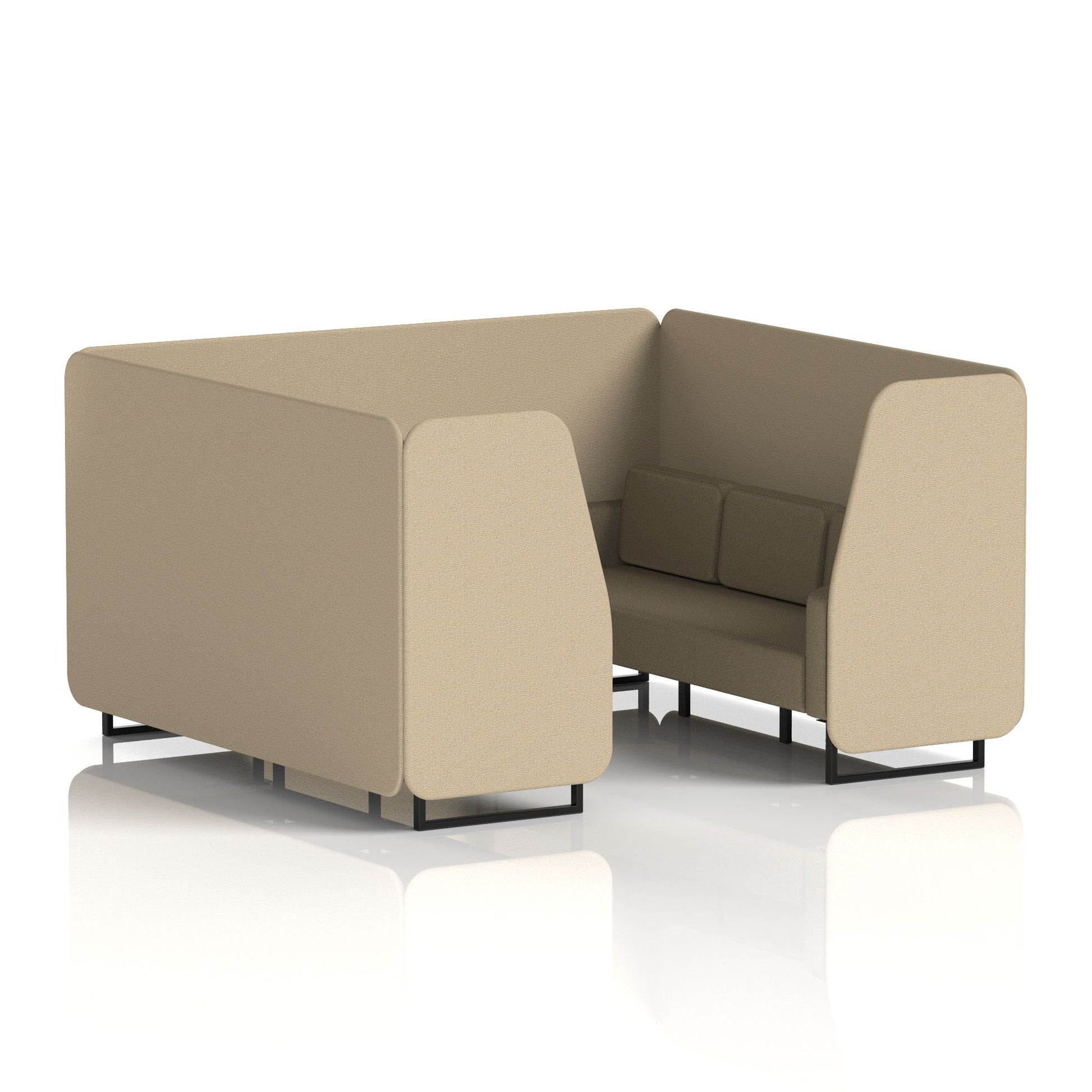 Brixworth Booth With Black Legs in Two Tone