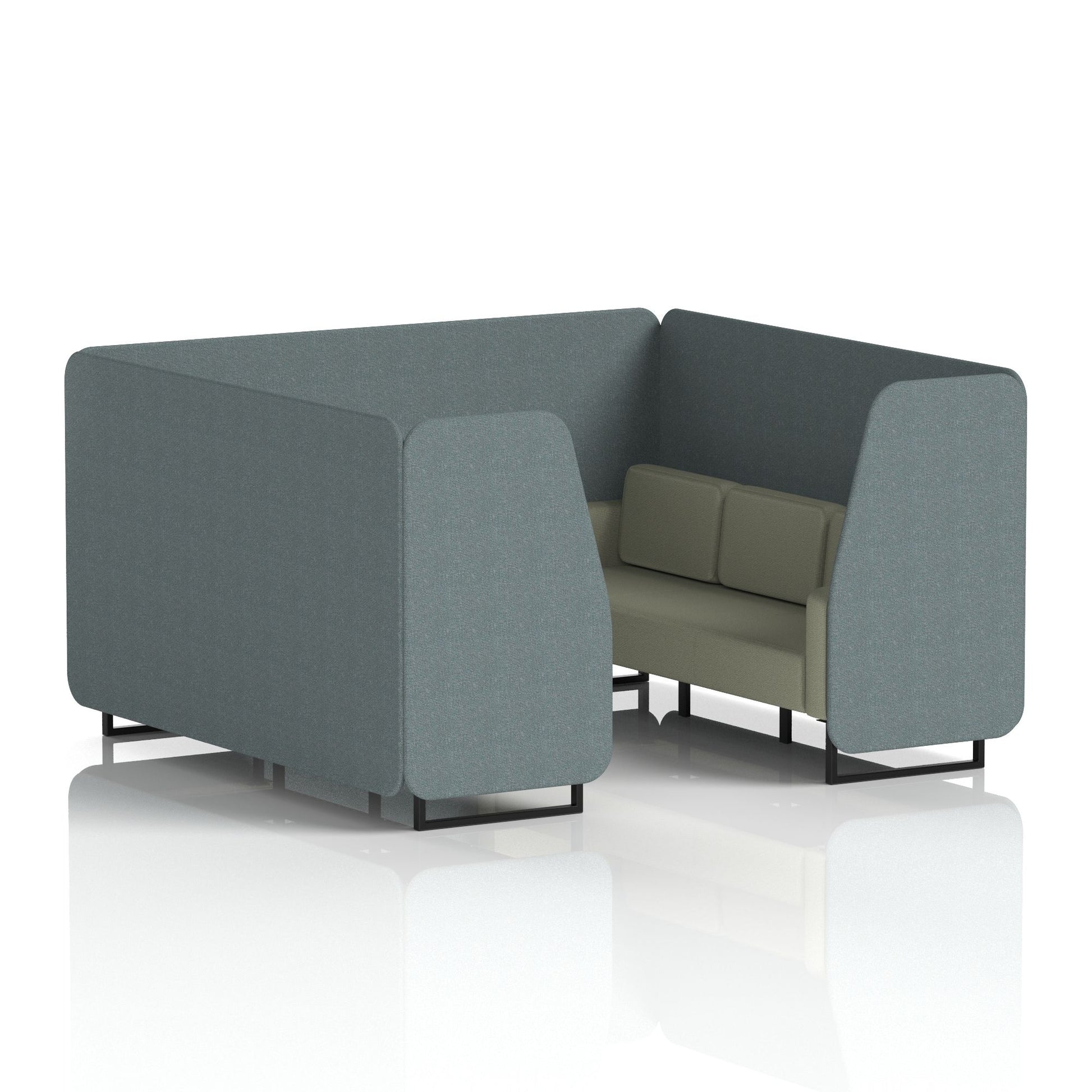 Brixworth Booth With Black Legs in Two Tone