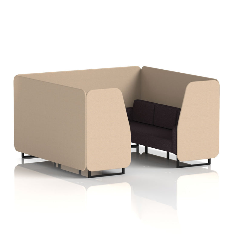 Brixworth Booth With Black Legs in Two Tone