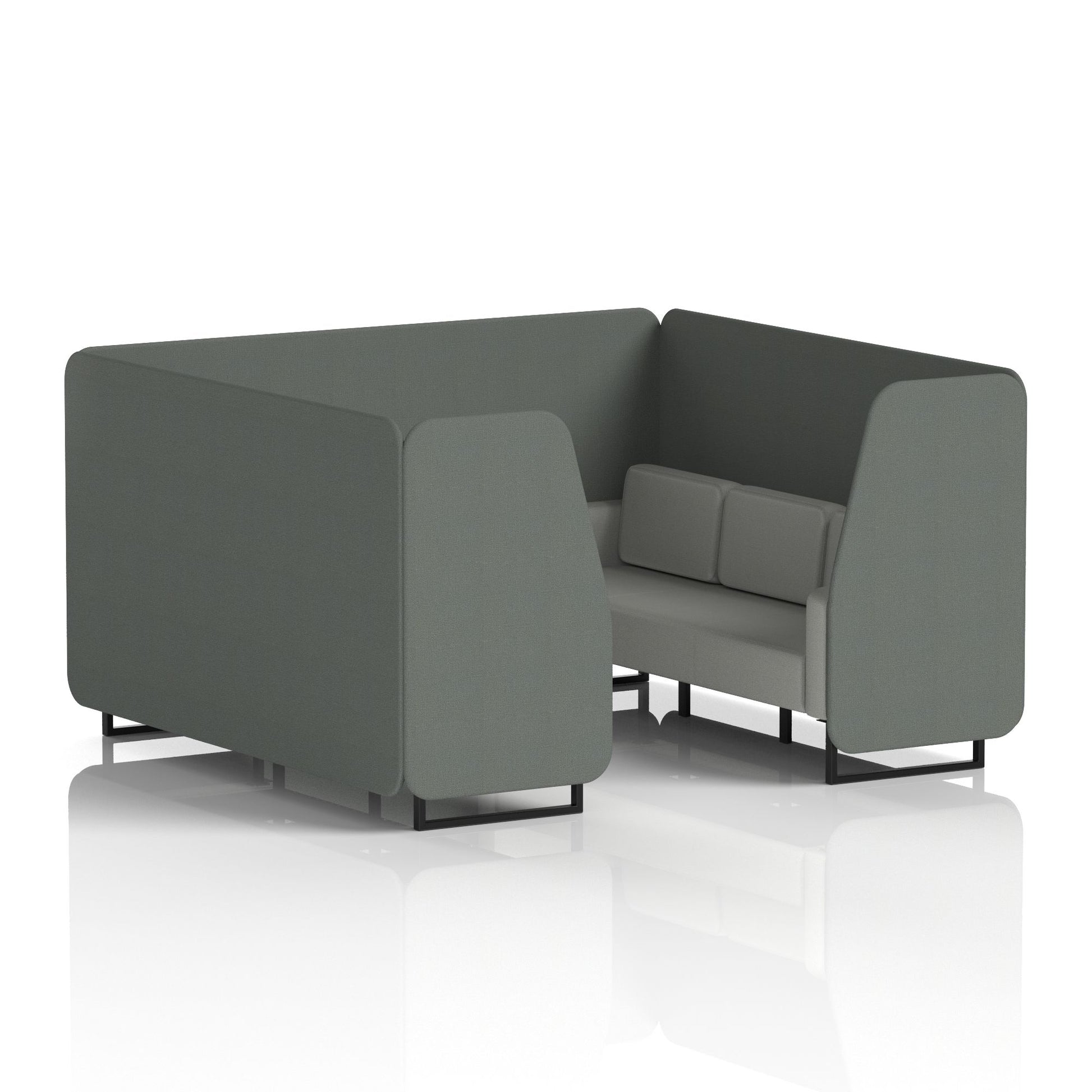 Brixworth Booth With Black Legs in Two Tone