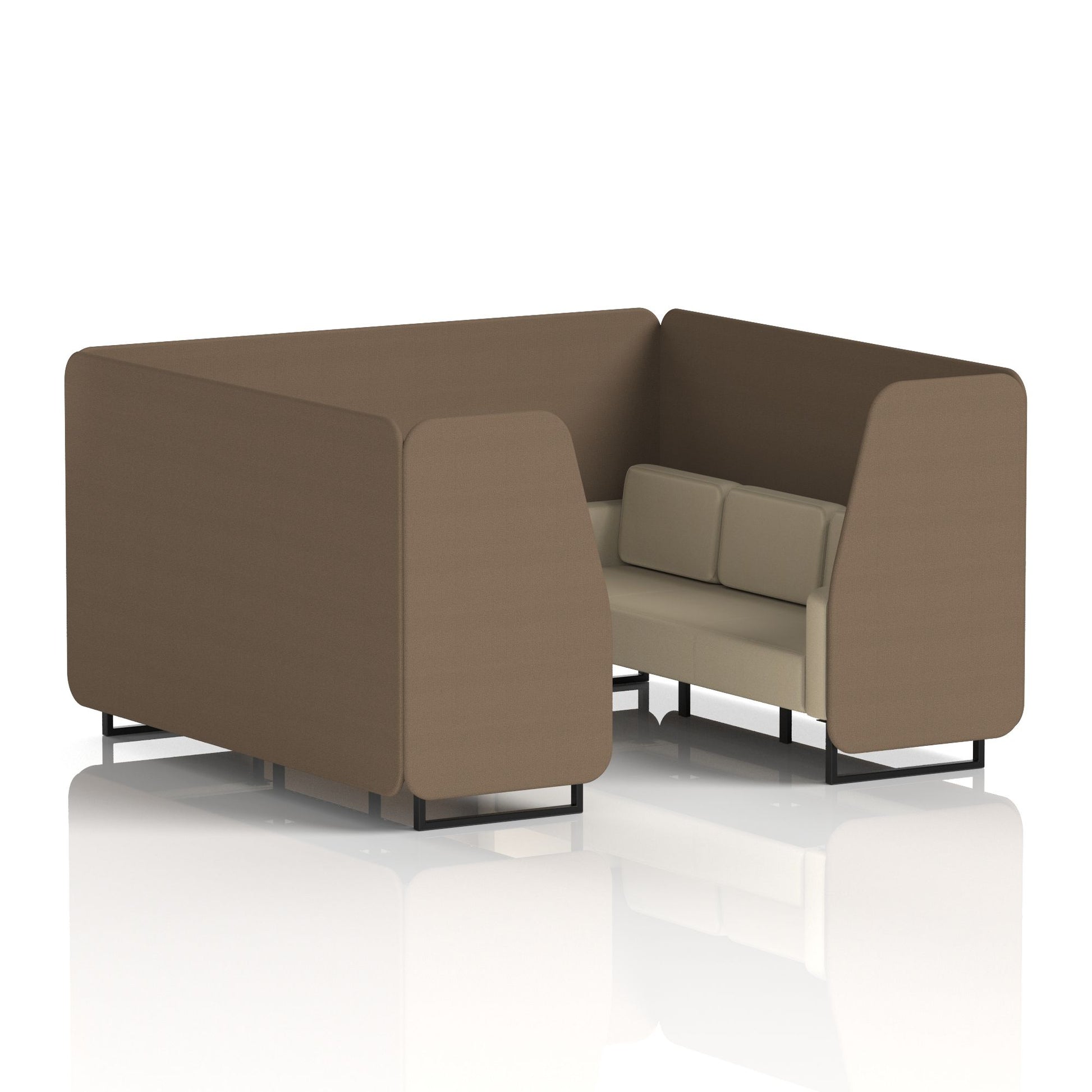 Brixworth Booth With Black Legs in Two Tone