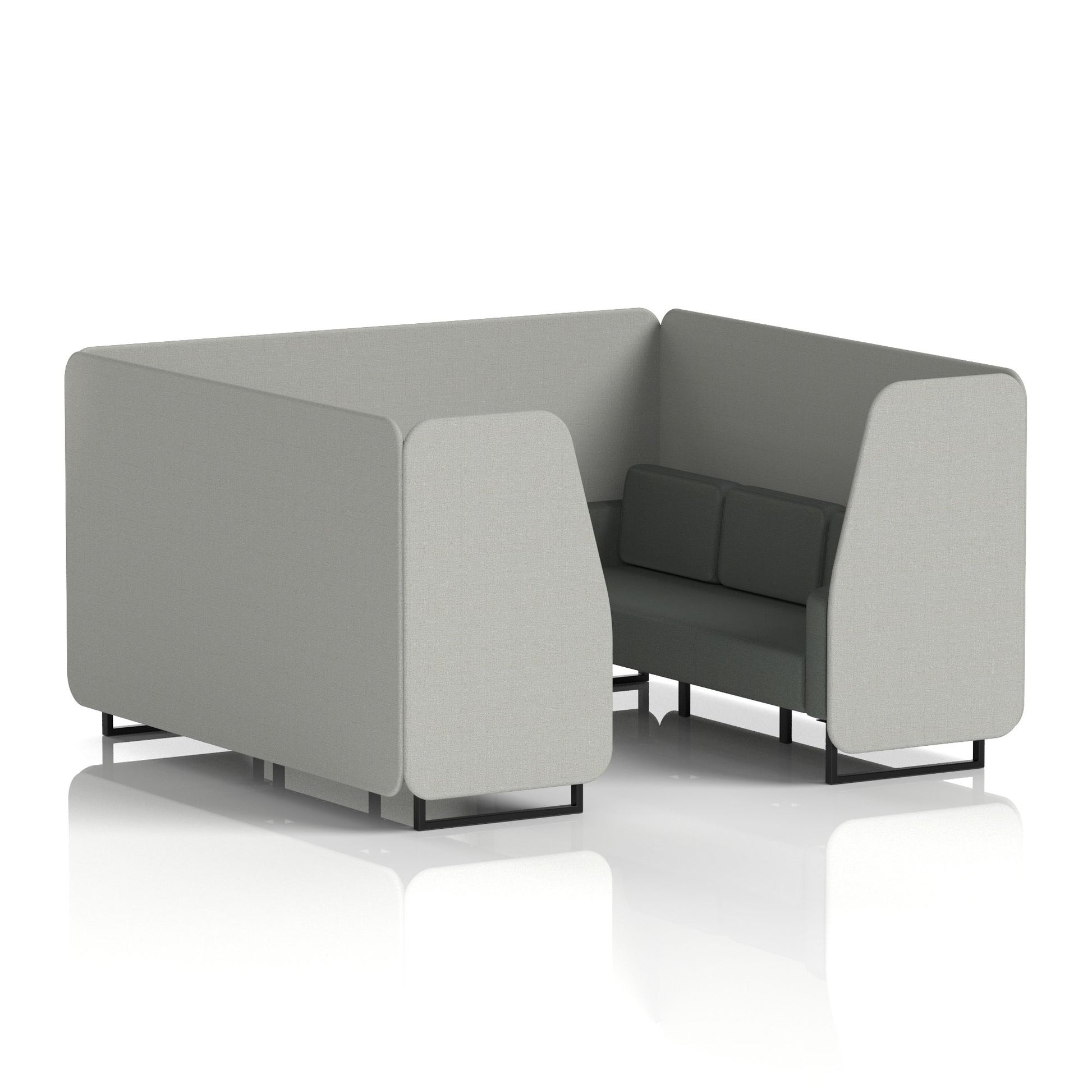 Brixworth Booth With Black Legs in Two Tone