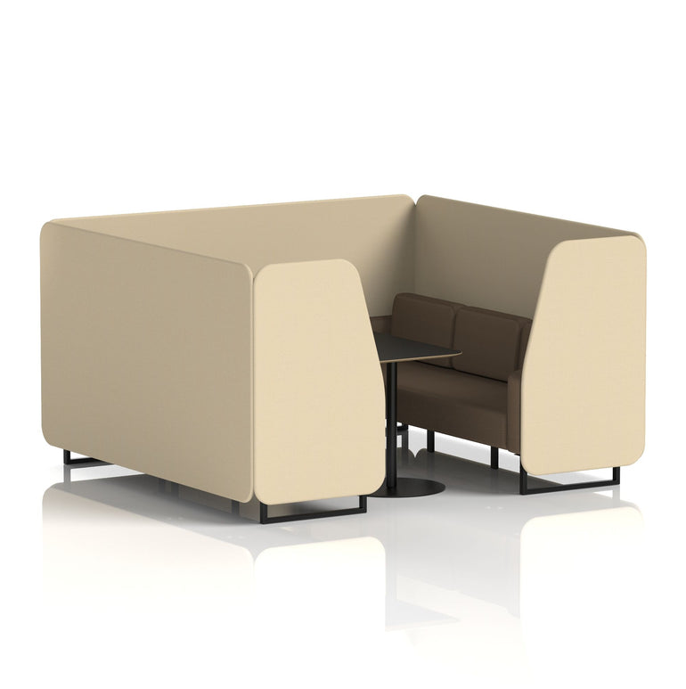 Brixworth Booth With Black Legs in Two Tone