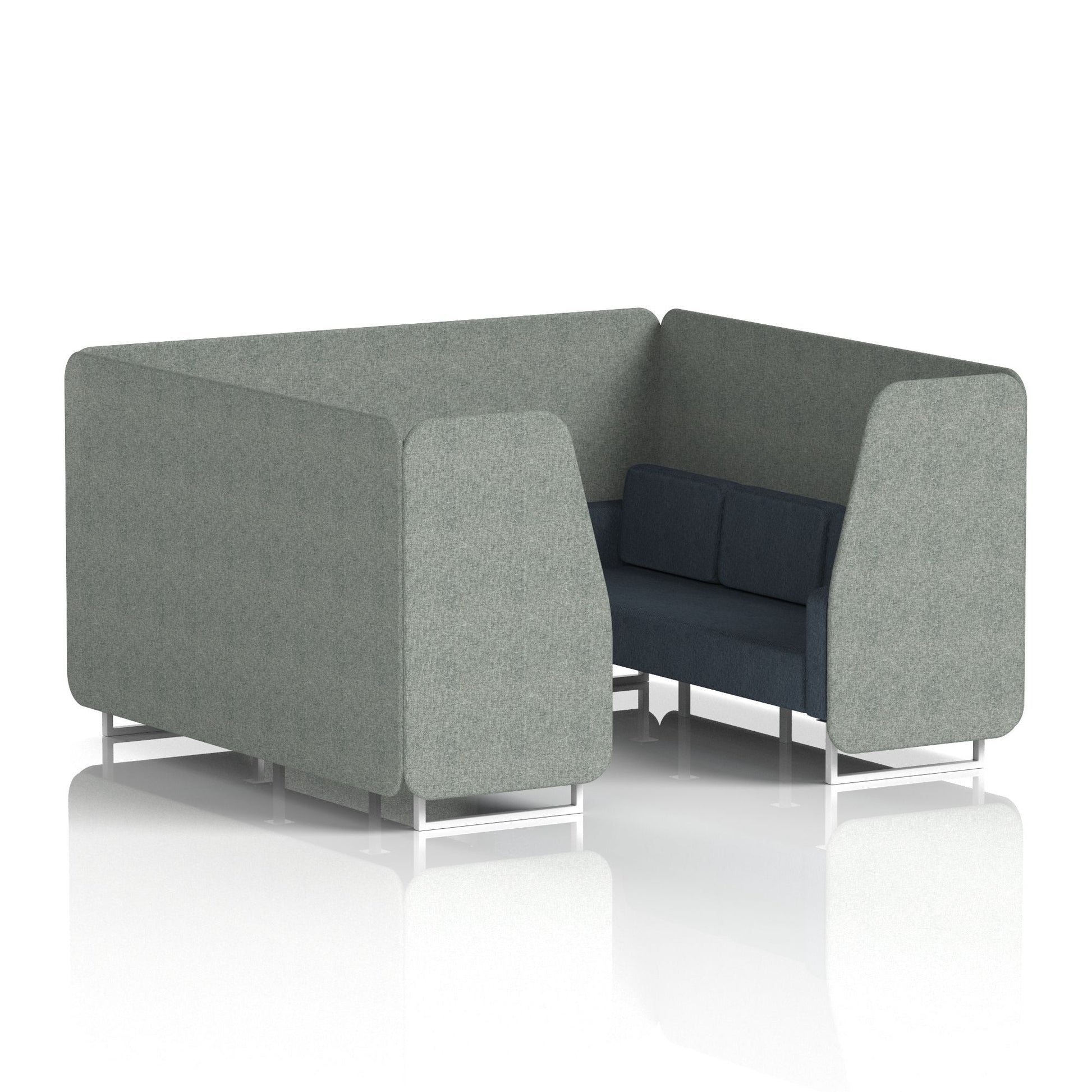 Brixworth Booth With White Legs in Two Tone