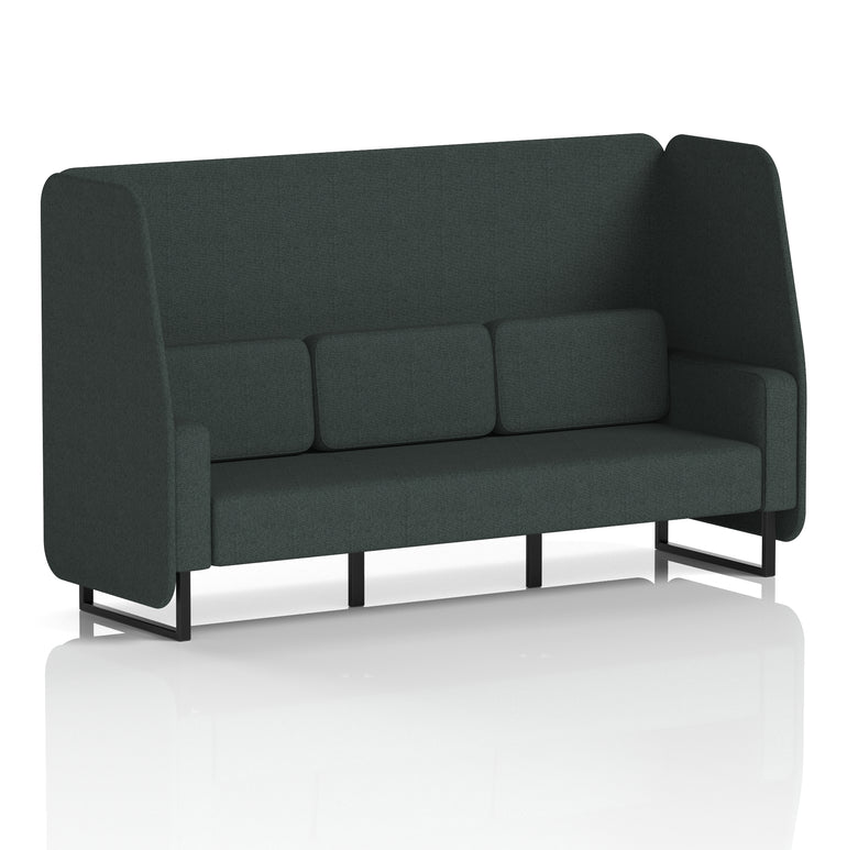 Brixworth Open Booth With Black Legs in Single Tone