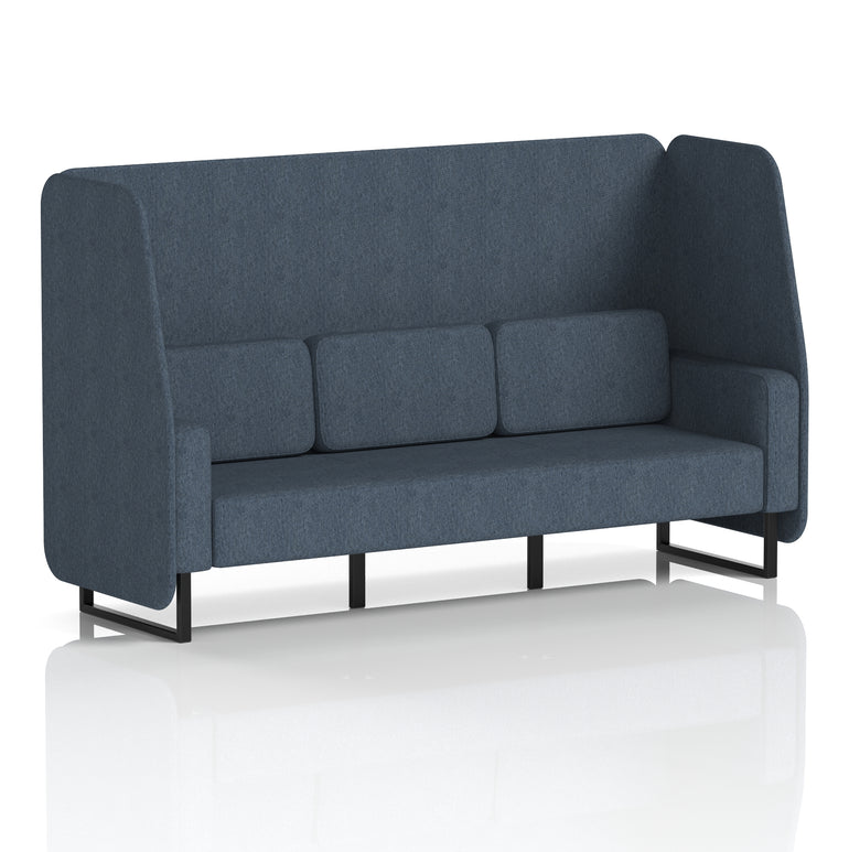 Brixworth Open Booth With Black Legs in Single Tone