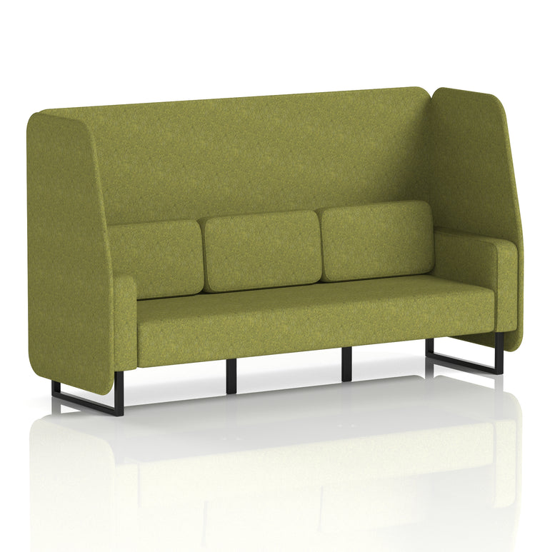Brixworth Open Booth With Black Legs in Single Tone