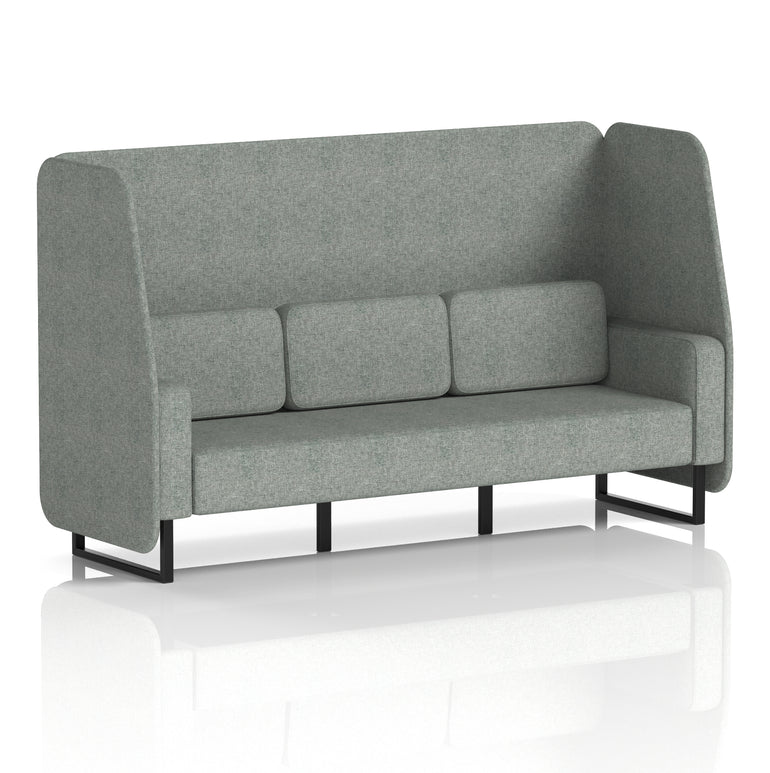 Brixworth Open Booth With Black Legs in Single Tone