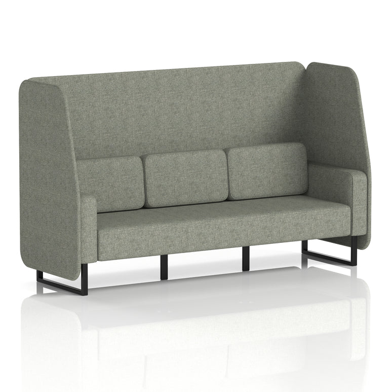 Brixworth Open Booth With Black Legs in Single Tone