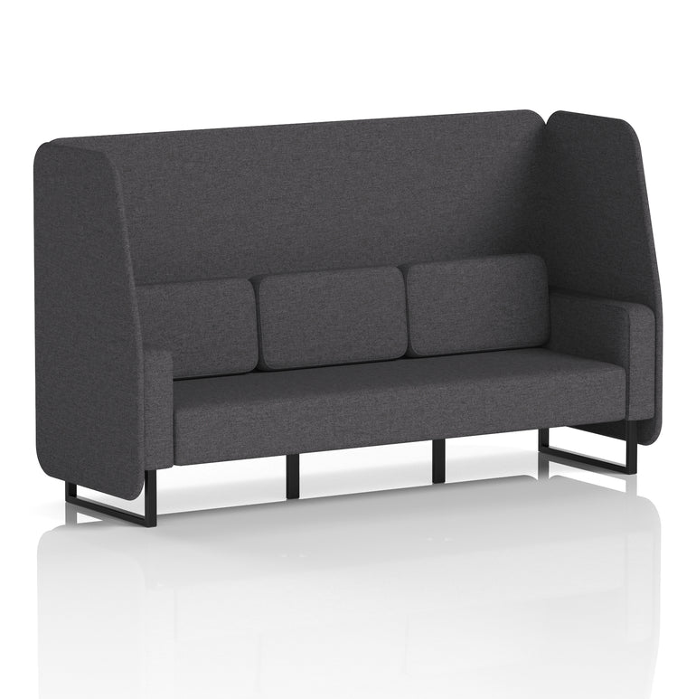 Brixworth Open Booth With Black Legs in Single Tone