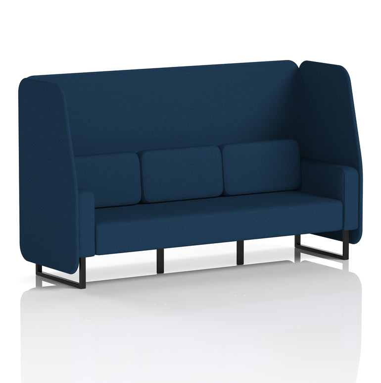 Brixworth Open Booth With Black Legs in Single Tone
