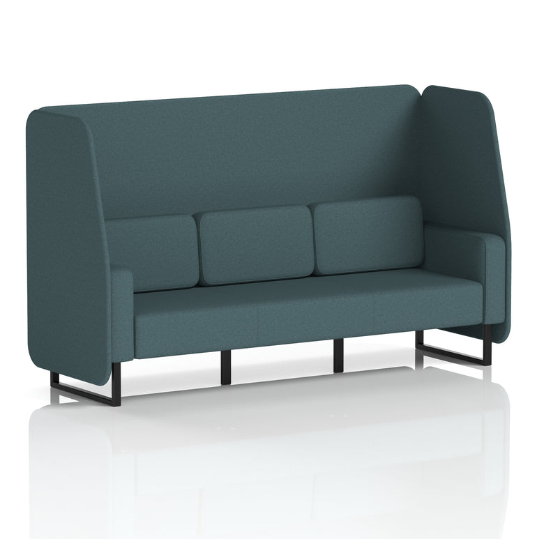 Brixworth Open Booth With Black Legs in Single Tone
