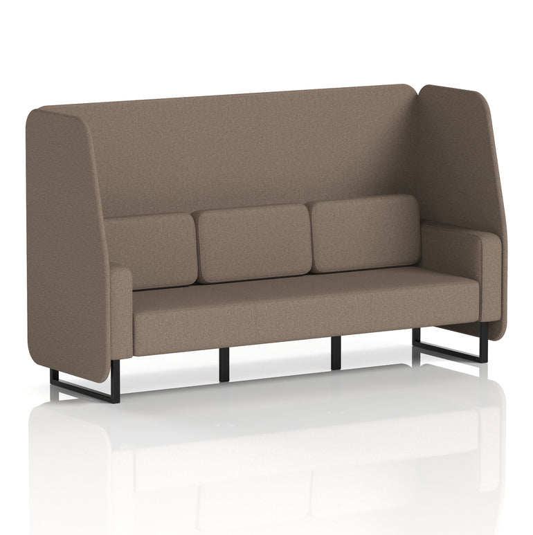 Brixworth Open Booth With Black Legs in Single Tone