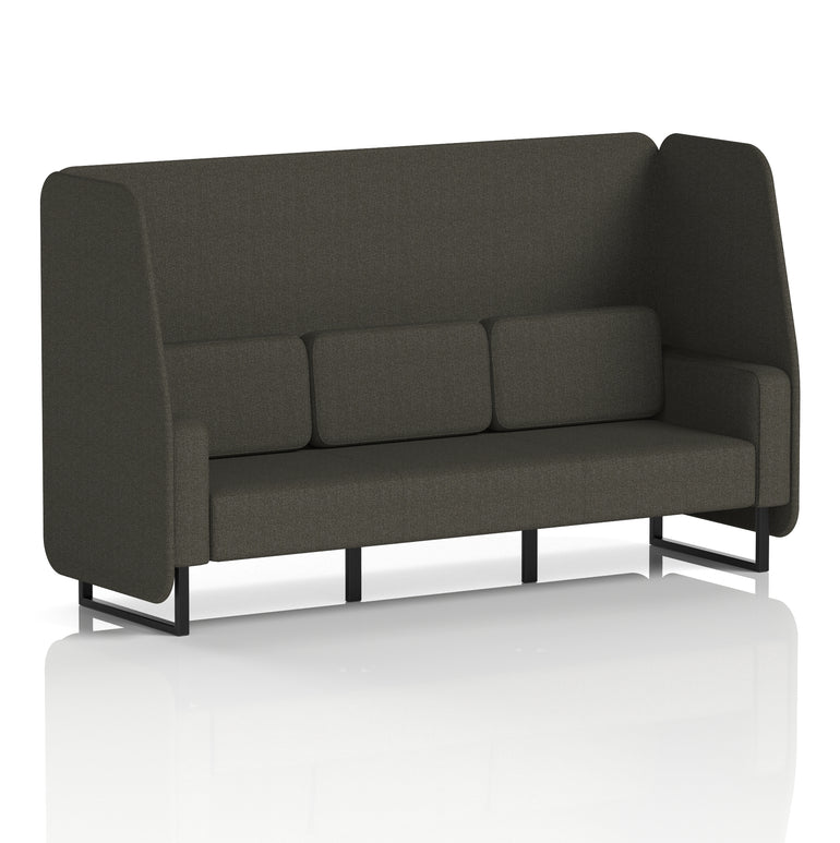 Brixworth Open Booth With Black Legs in Single Tone