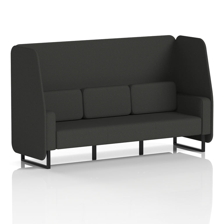 Brixworth Open Booth With Black Legs in Single Tone